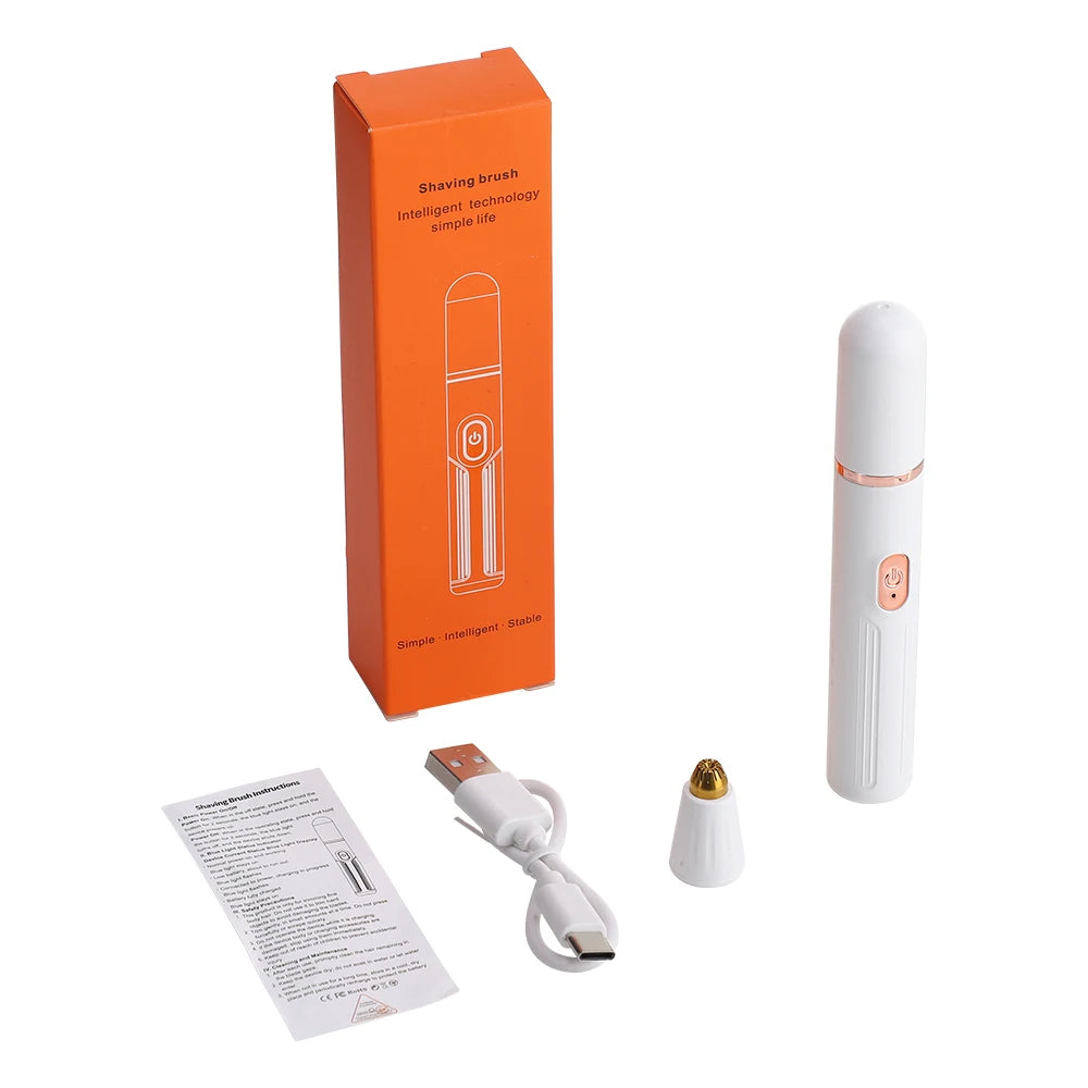 2-in-1 Electric Eyebrow and Nose Hair Trimmer - Painless Grooming Tool - 15