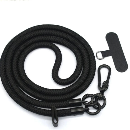 Universal 8mm Crossbody Phone Lanyard - Adjustable Detachable Neck Strap