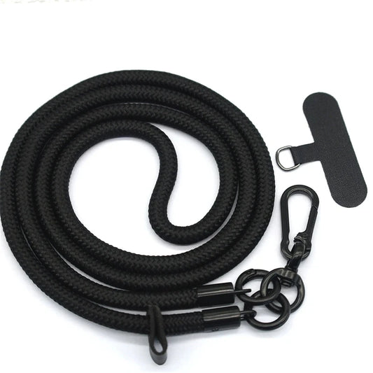 Universal 8mm Crossbody Phone Lanyard - Adjustable Detachable Neck Strap