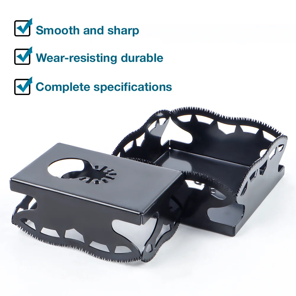 Square and Rectangle Slot Cutter - Oscillating Multi-Tool Drywall Hole Saw - 3