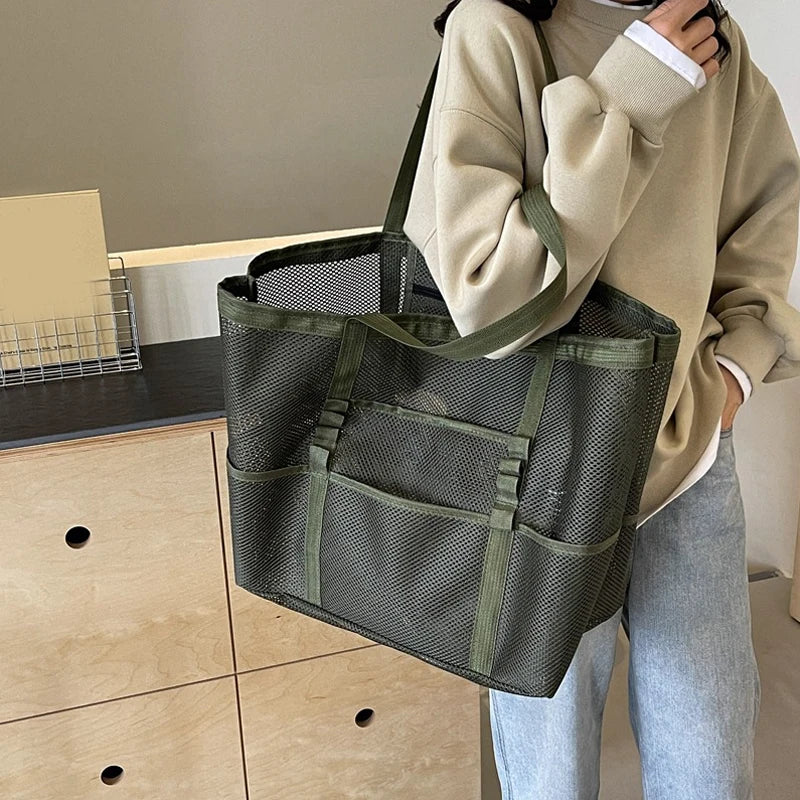 Luxury Hollow Mesh Tote