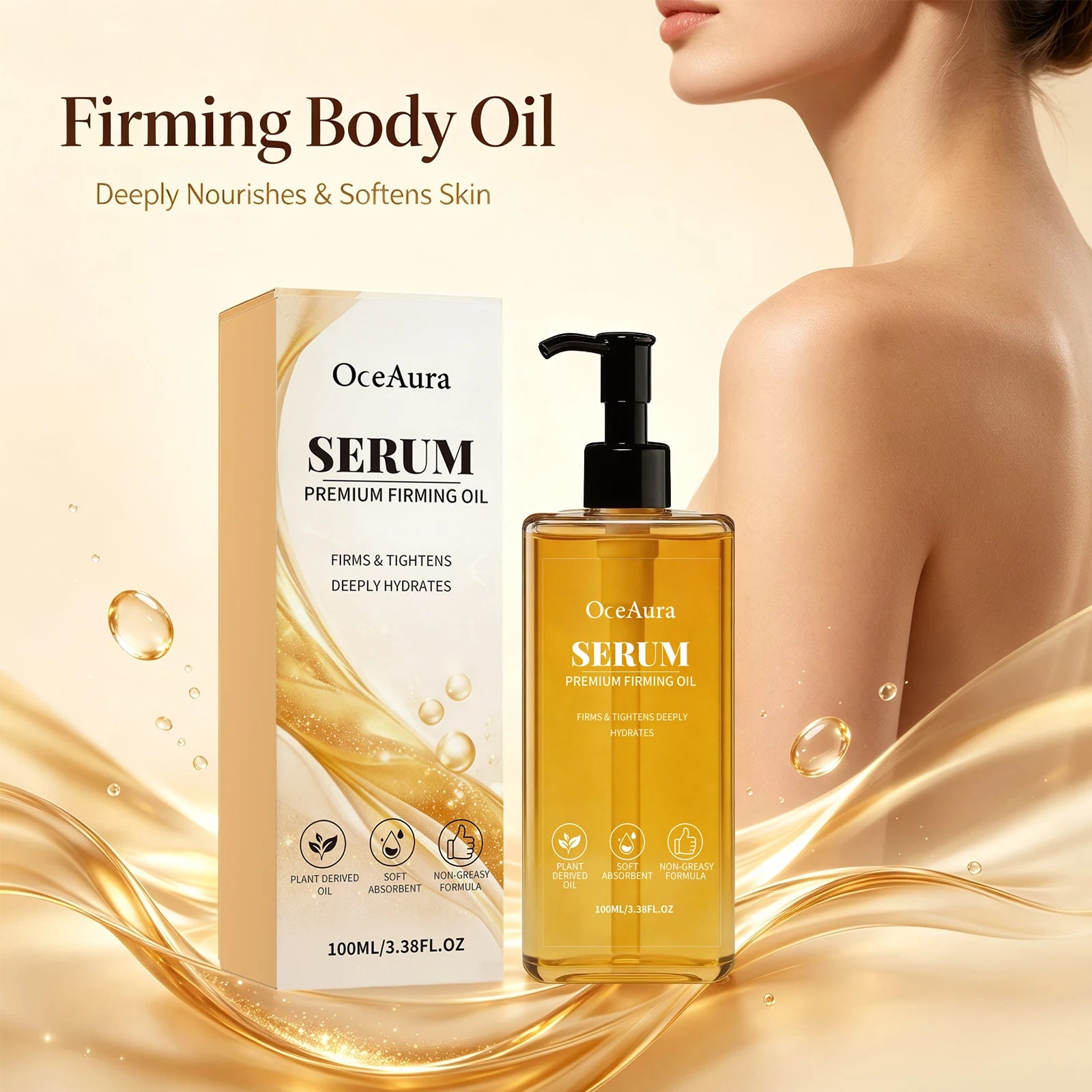 Premium Firming Body Oil - Skin Tightening, Lifting & Hydrating Serum - 5