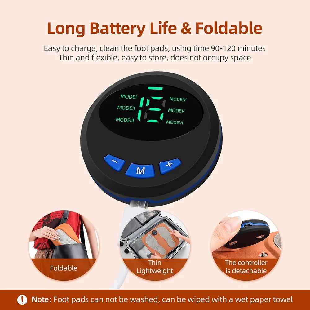 Smart EMS Electric Foot Massager Pad for Circulation & Muscle Relief