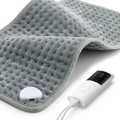 Electric Heating Pad for Back Neck & Shoulder Pain Relief with 9 Heat Settings