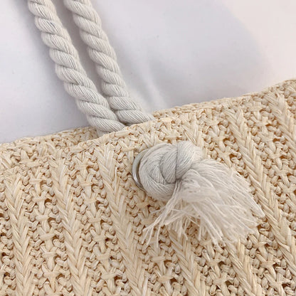 Bohemian Straw Tote