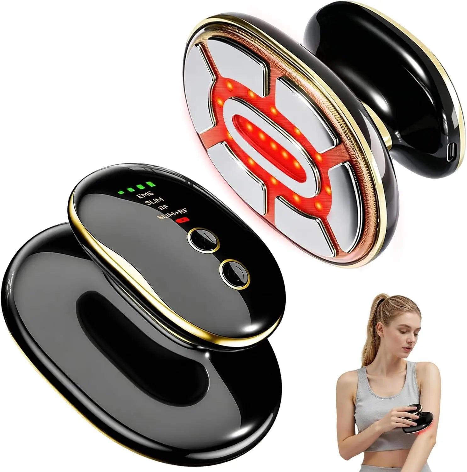 4-in-1 Body Sculpting & Cellulite Massager with LED Photon & EMS Therapy - 7