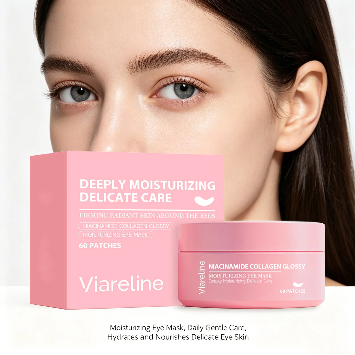 Niacinamide Collagen Eye Patches for Dark Circles, Puffiness & Fine Lines
