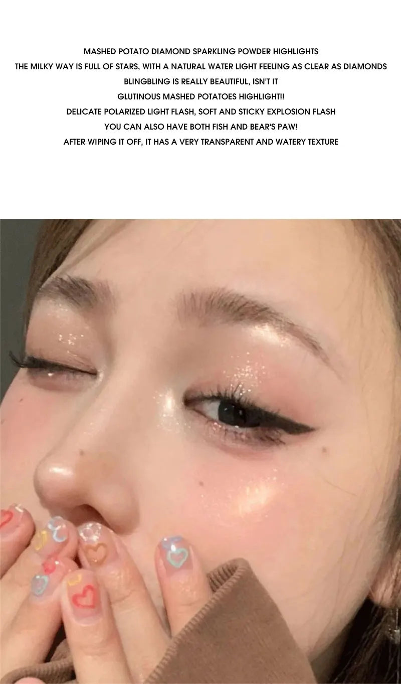Shimmer Glow Highlighter & Contour Palette - Long-Lasting Radiant Finish - 8