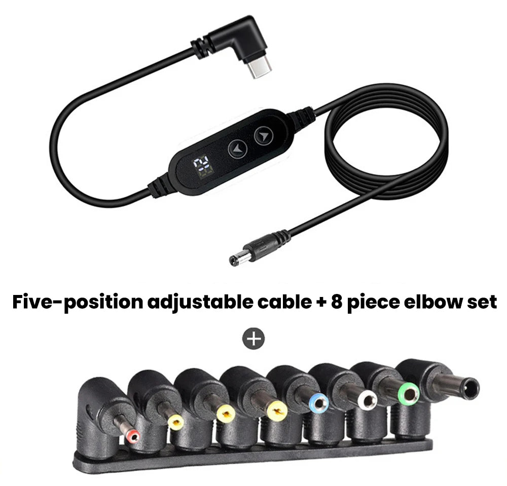 USB-C to DC Fast Charging Power Boost Cable - 5V/9V/12V/15V/20V Adapter - 16