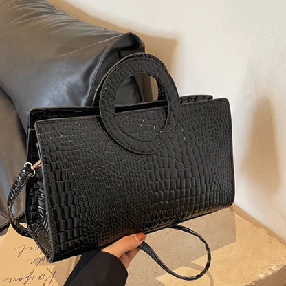 Luxury Crocodile Pattern Tote