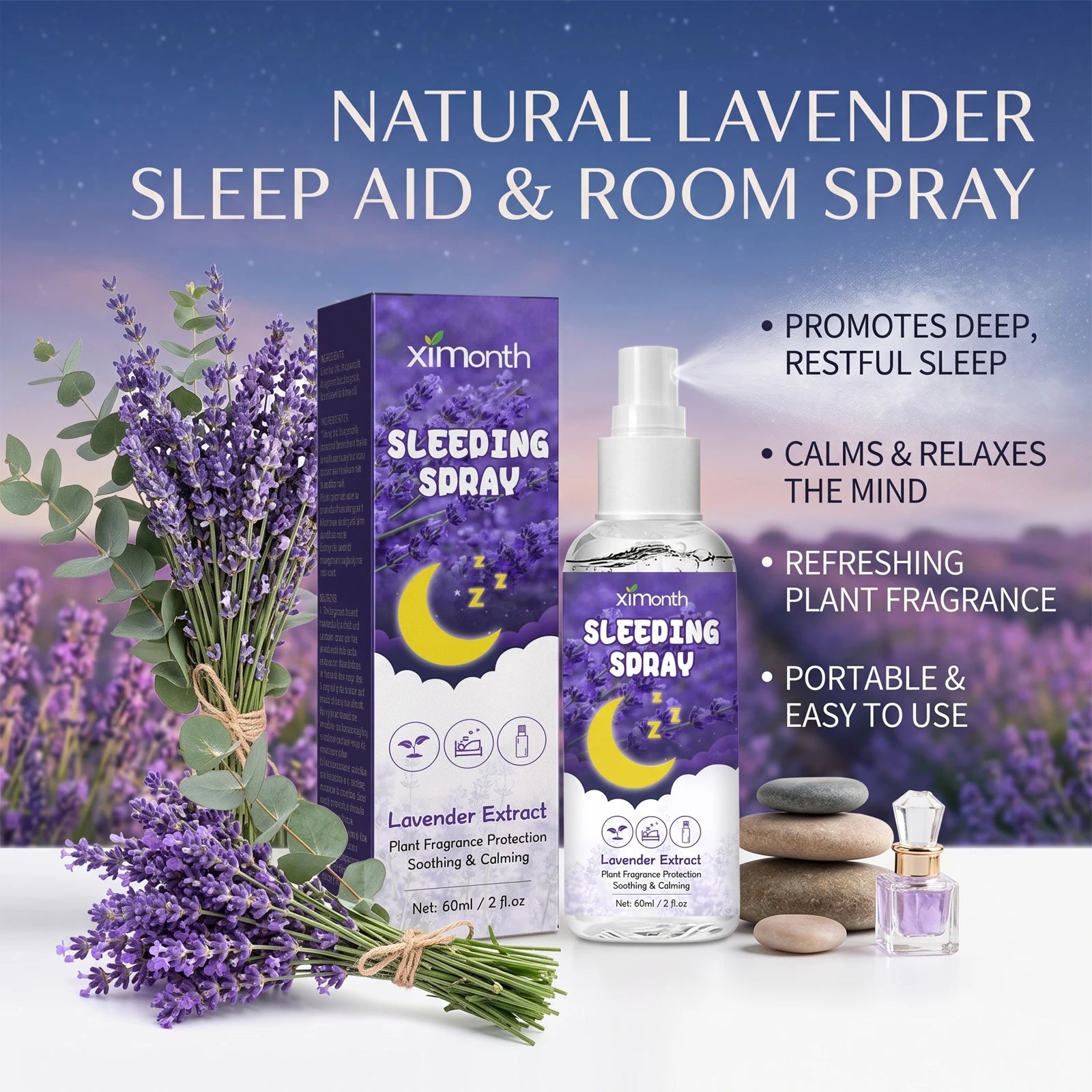 Lavender Sleep Calming Mist for Deep Relaxation and Stress Relief - 4