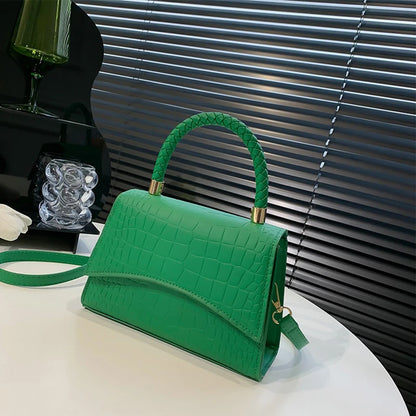 Luxury Retro Crocodile Square Bag