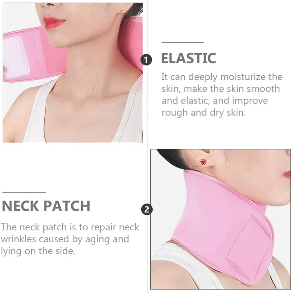 Silicone Moisturizing Neck Wrap – Anti-Wrinkle Reusable Gel Spa Neck Mask - 10