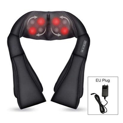 Shiatsu Neck & Shoulder Massager with Heat - Electric Back Massage