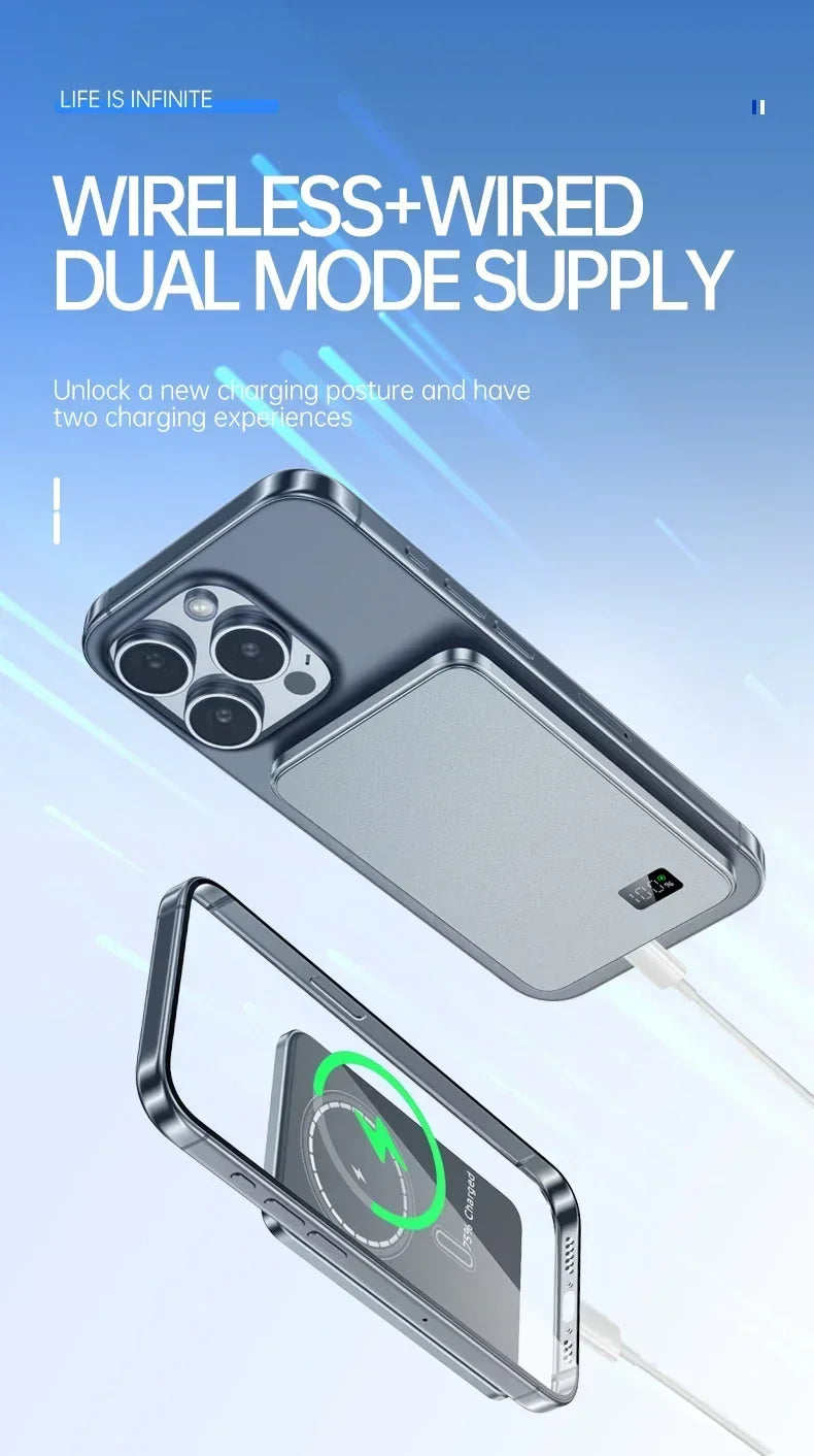 Magnetic Wireless Portable Power Bank - Fast Charging PD 25W for iPhone - 15