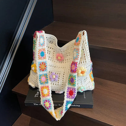 Luxury Boho Crochet Tote Bag
