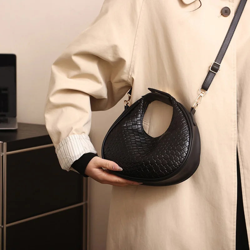 Luxury Half Moon Shoulder Bag