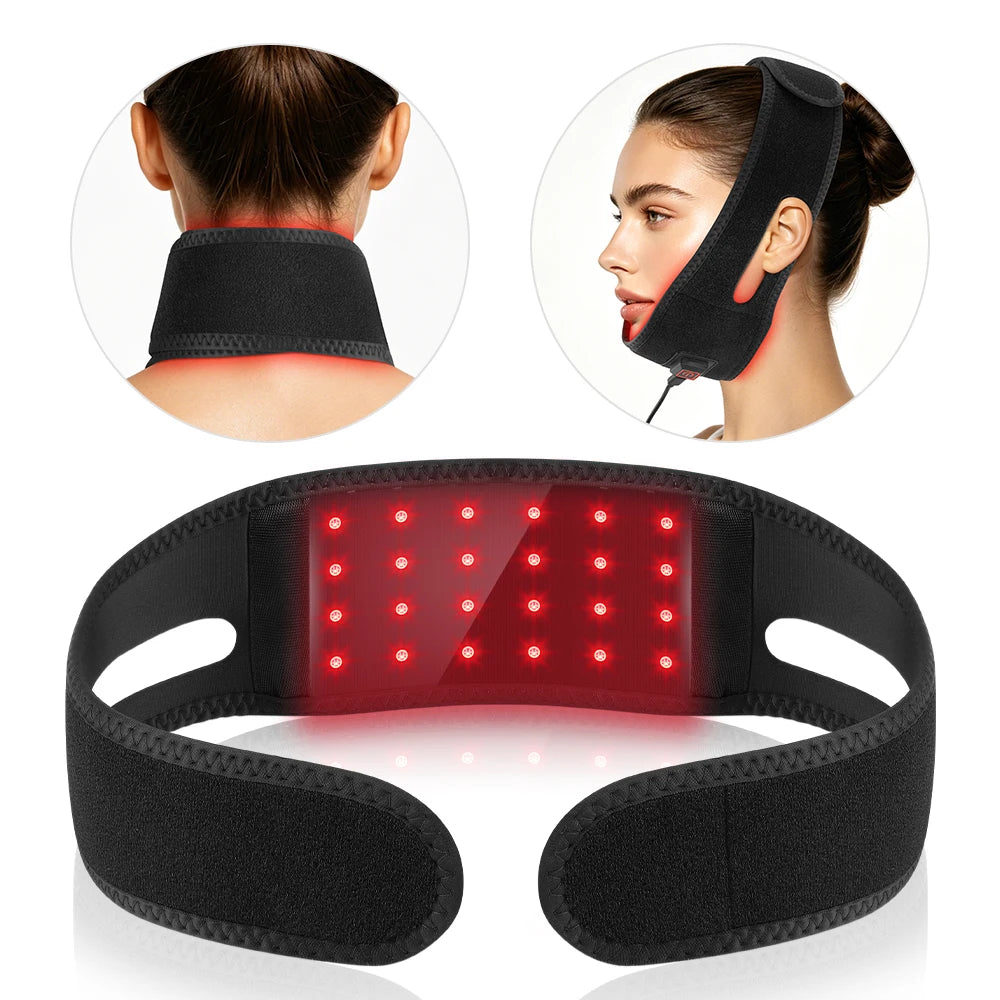 Red & Infrared Light Therapy Belt for Face Neck and Body Pain Relief - 7