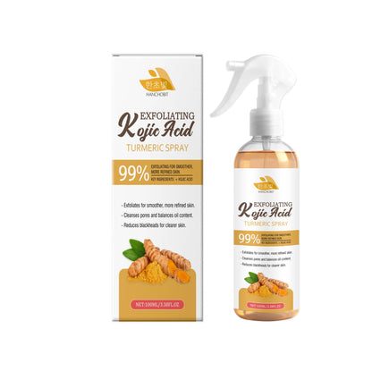 Kojic Acid Turmeric Exfoliating Facial Spray for Pore Cleansing & Brightening