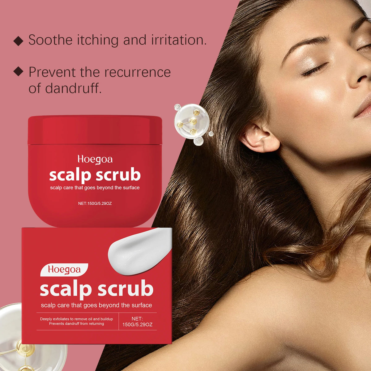 Deep Cleansing Scalp Scrub Exfoliator for Dandruff Relief and Oil Control