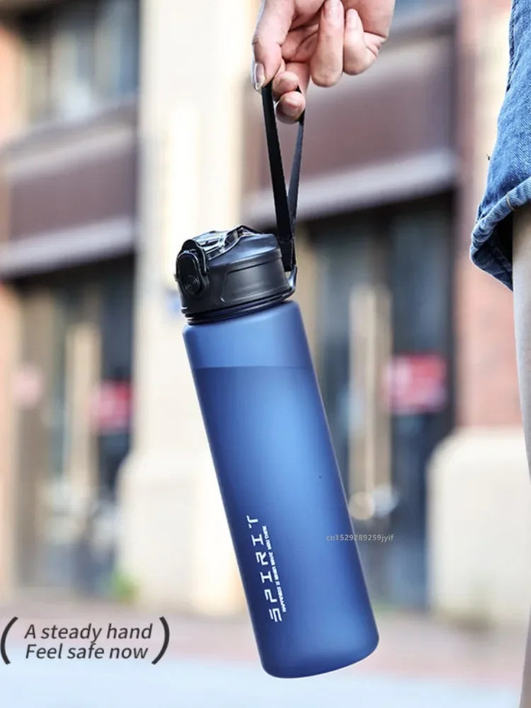 Motivational 750ml Sports Water Bottle - Leak-Proof & Portable Fitness Cup