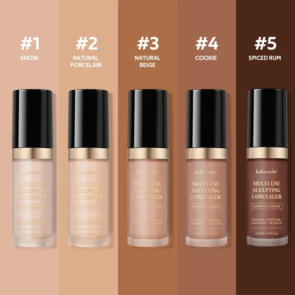 Full Coverage Waterproof Concealer - Matte Liquid Foundation