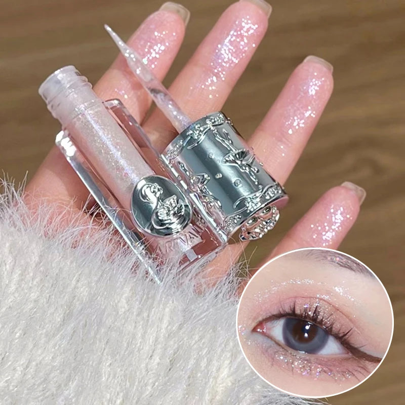 Liquid Shimmer Eyeshadow - Long-Lasting Waterproof Glitter Makeup