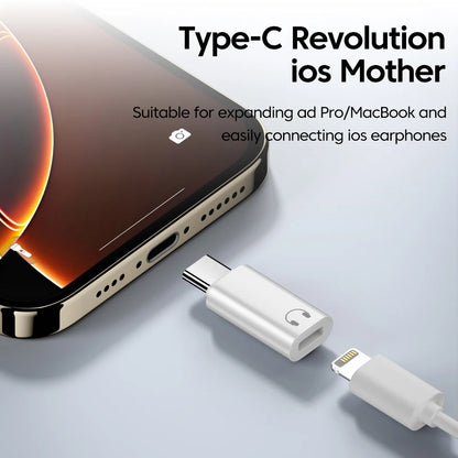 Lightning to USB-C Audio Adapter for iPhone 15 & 16 – Wired Earphone Converter