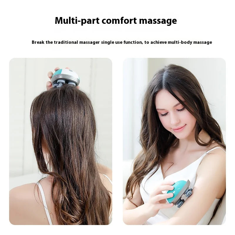 Electric Pet & Human Scalp Massager - Deep Tissue Kneading Tool - 3