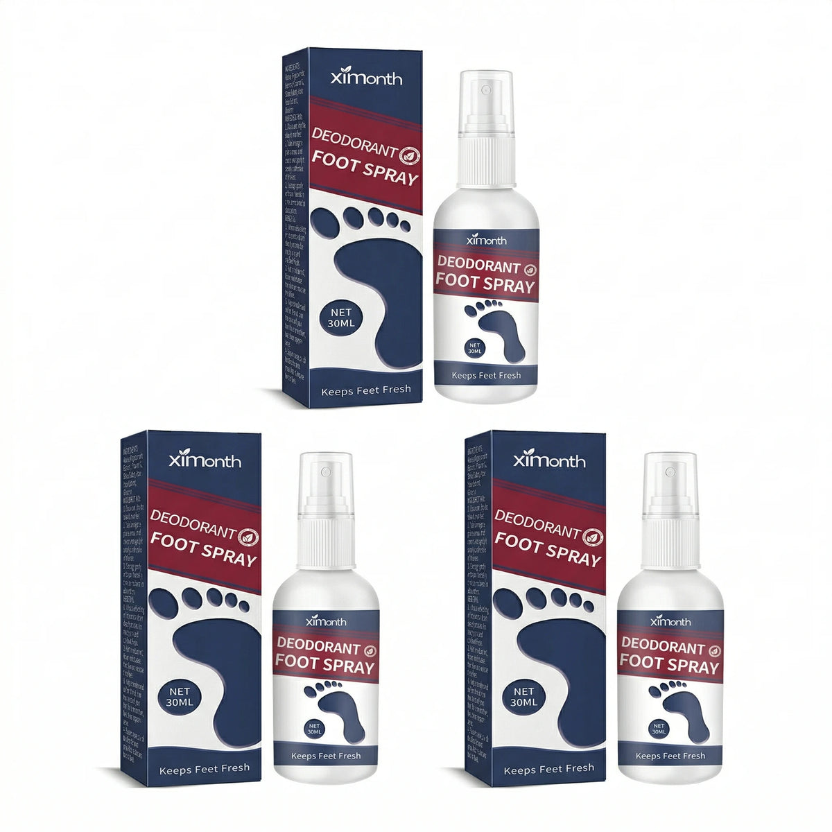 Refreshing Foot Deodorant Spray - Anti-Odor & Nourishing Heel Care