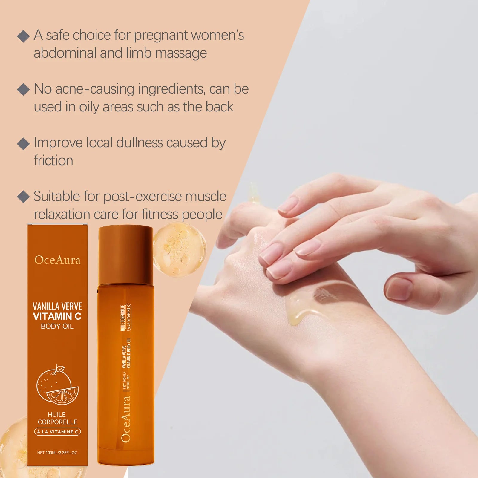 Vitamin C Brightening Body Oil – Deep Hydrating & Nourishing Skin Care - 11