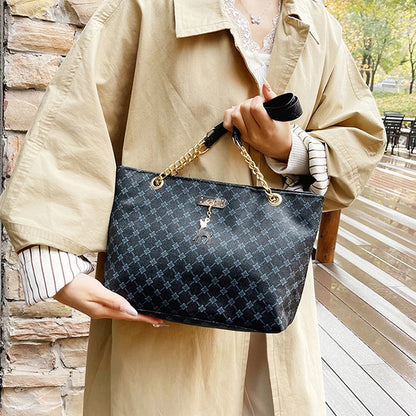 Luxury Vintage PU Tote Bag