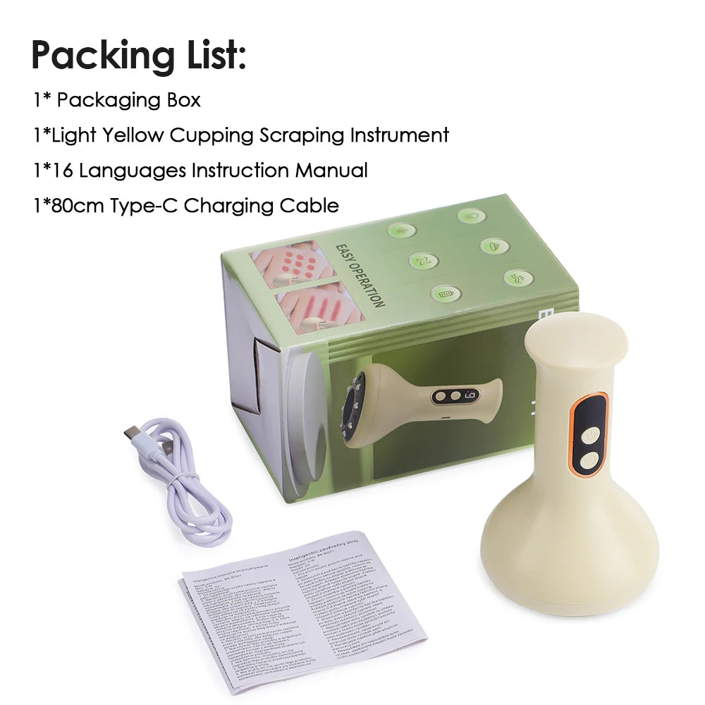 Intelligent Electric Cupping & Gua Sha Massager with Heat Therapy - 11