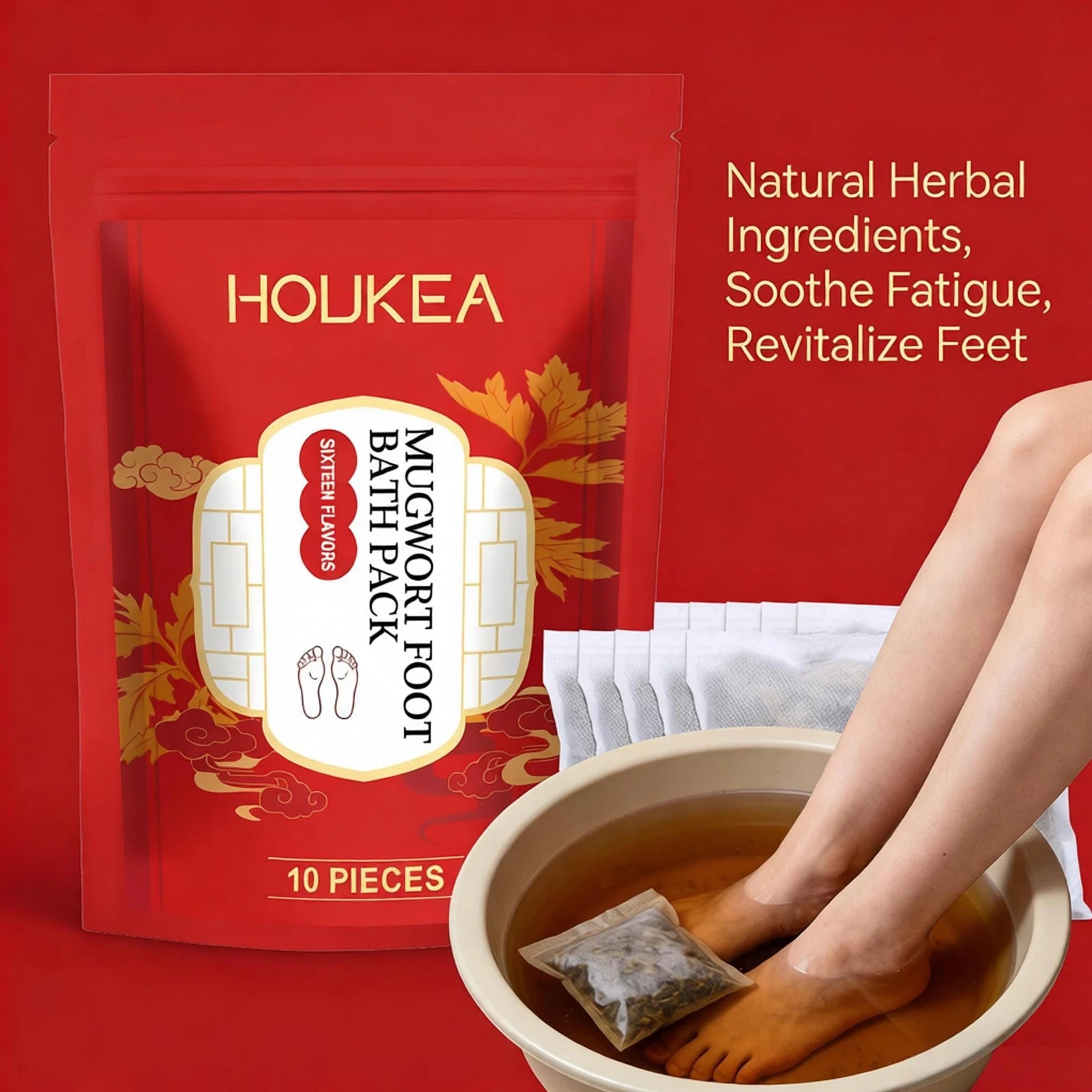 Natural Herbal Foot Bath Soak Bags for Relaxation and Wellness - 2