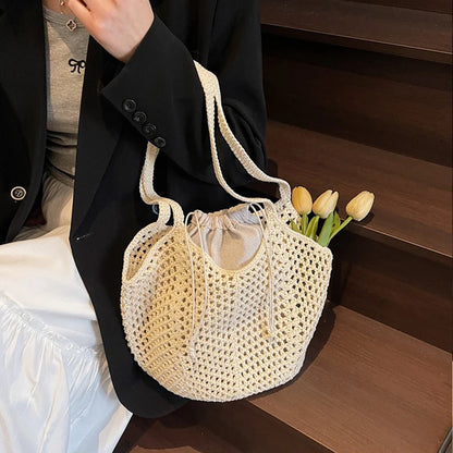 Luxury Woven Straw Beach Tote