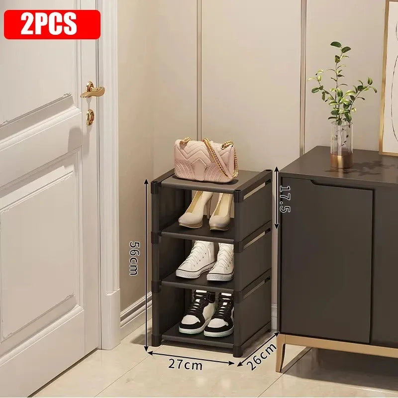 Stackable Narrow Shoe Storage Rack Organizer - 26