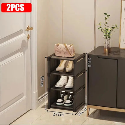 Stackable Narrow Shoe Storage Rack Organizer