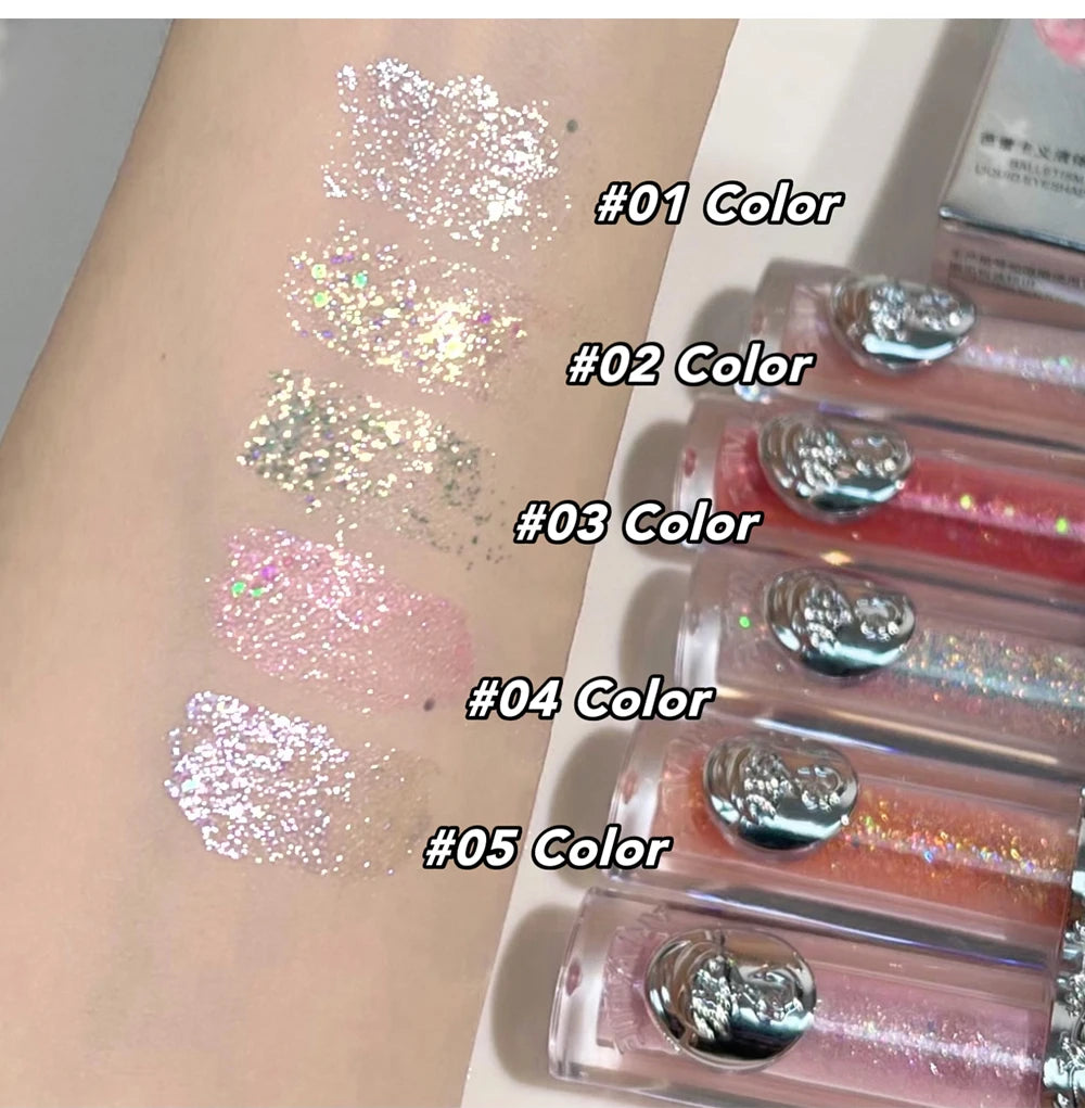 Liquid Shimmer Eyeshadow - Long-Lasting Waterproof Glitter Makeup - 17