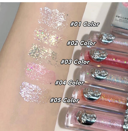 Liquid Shimmer Eyeshadow - Long-Lasting Waterproof Glitter Makeup