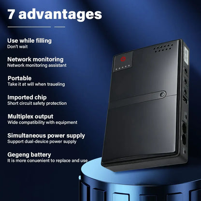 Mini UPS 18W Uninterruptible Power Supply for Routers & WiFi Backup