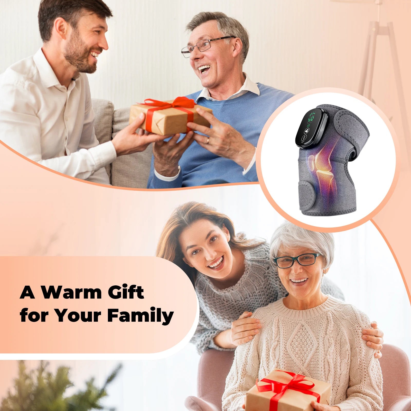 3-in-1 Heated Knee Massager with Vibration & Cordless Heating Therapy - 5