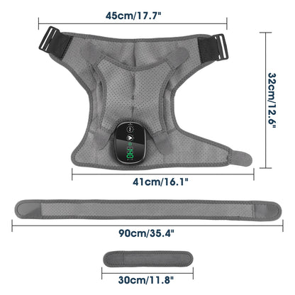 Cordless Shoulder Massager with Heat and Vibration for Pain Relief