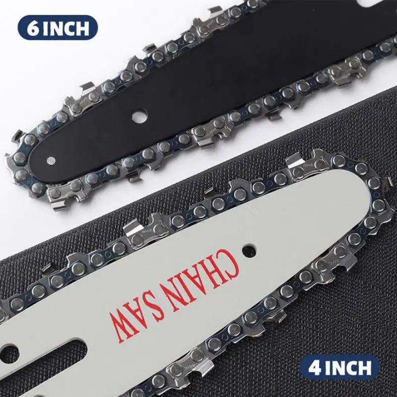 4 & 6 Inch Replacement Chainsaw Chain and Guide Bar for Mini Cordless Pruning Saws