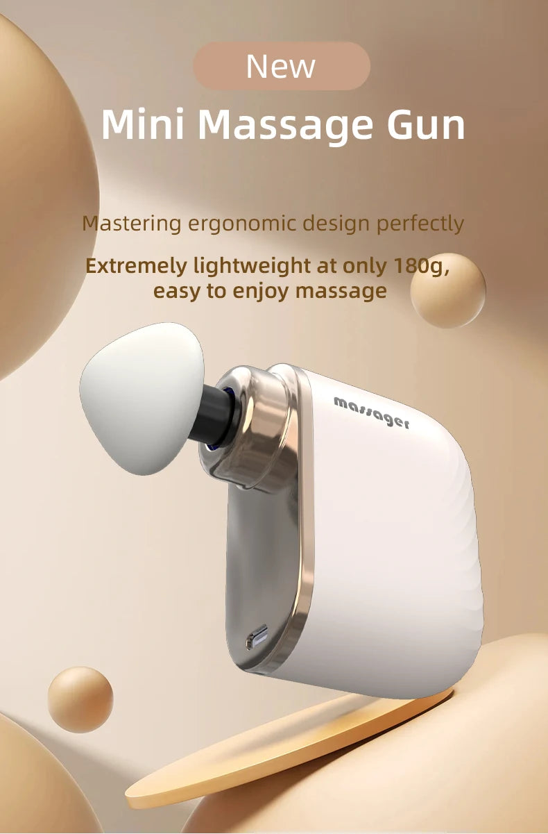 Mini Pocket Deep Tissue Percussion Massager - Portable Electric Muscle Recovery Gun - 9