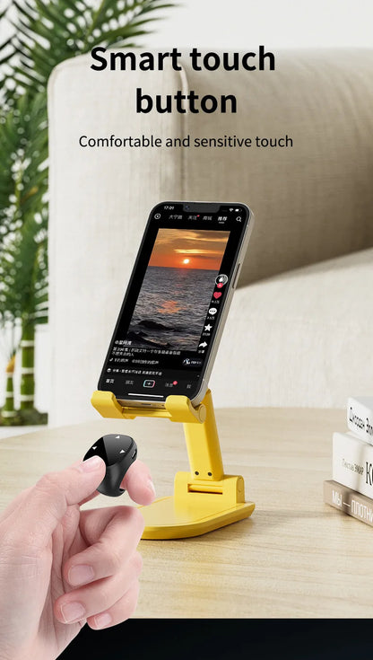 Smart Bluetooth Fingertip Ring Remote Control - TikTok Scroller & Camera Shutter