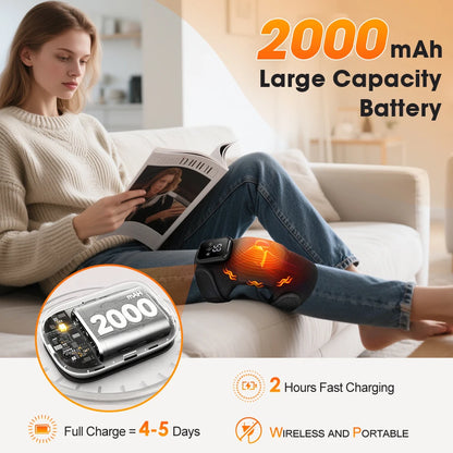 3-in-1 Heated Knee Shoulder Elbow Massager with Vibration
