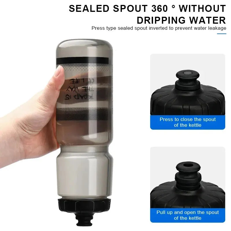 750ml Squeeze Bicycle Water Bottle - Leakproof Sport Cycling Water Cup - 3