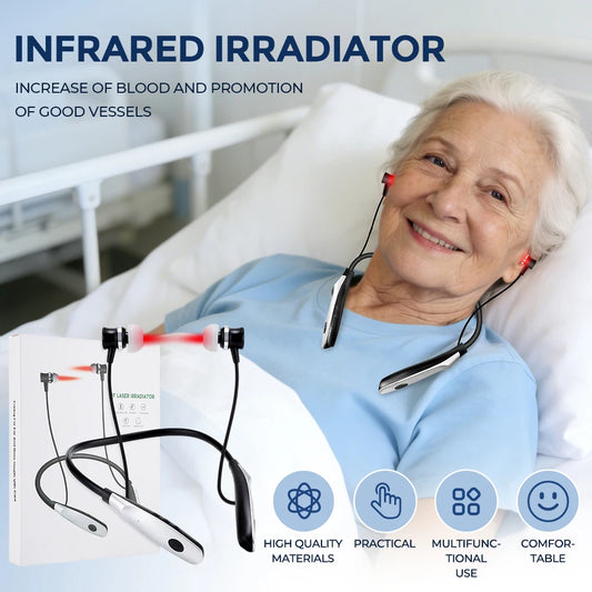 650nm Infrared Red Light Therapy Nose & Ear Irradiator – Portable Neck-Hanging Device
