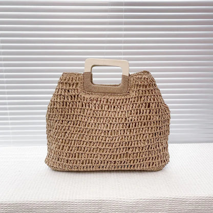 Luxury Woven Straw Beach Tote