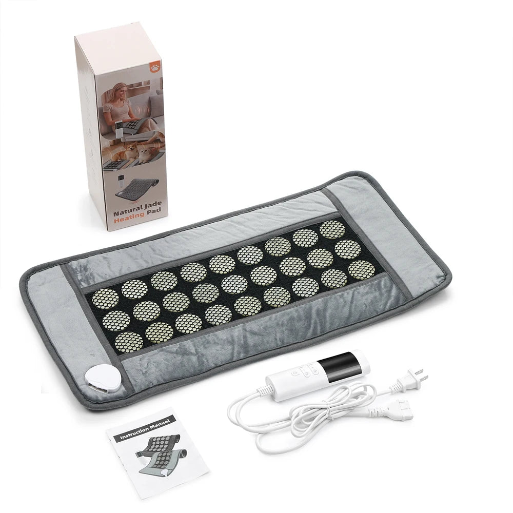 Jade Stone Heating Pad - Deep Tissue Thermal Therapy for Pain Relief - 15